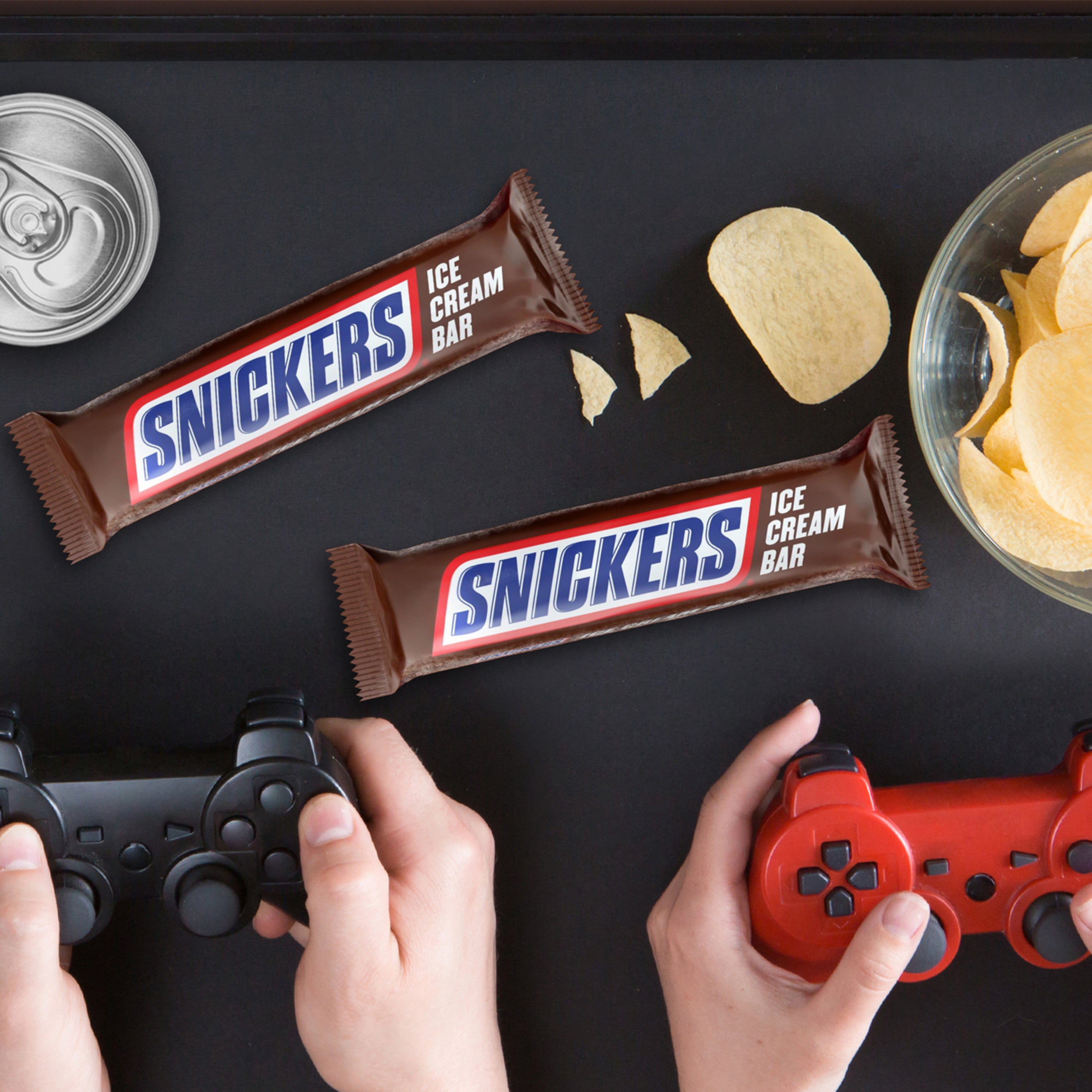 Snickers Football Creamy Peanut Butter Ice Cream Bars 12 fl oz, 6 Pack