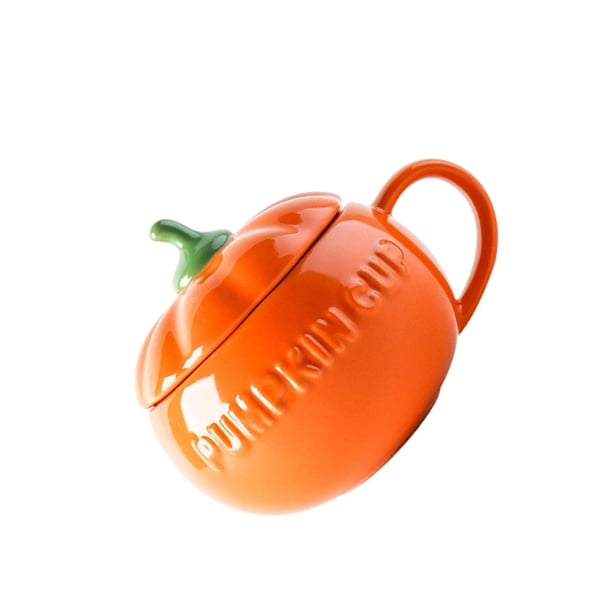 Taza de cerámica Inteprter forma de calabaza microondas Unisex 3 tamaños