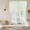 Green, variant on Blue Gray Striped Tie Up Curtains 45 Inches Long, Kitchen Window Curtains Over Sink, Modern Boho Vertical Stripes Small Window Curtains Shade Balloon Curtains Valances for Bedroom/Cafe 34"x45"