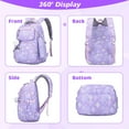 thumbnail image 4 of IvyH 3PCS Backpack Graffiti Bookbag with Lunch Bag Pen Case, 4 of 8
