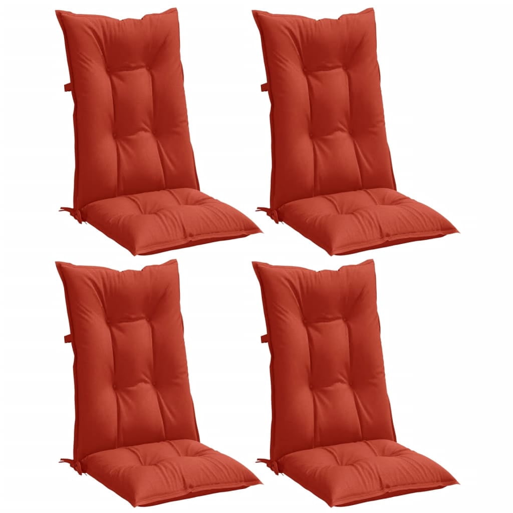 vidaXL Highback Chair Cushions Outdoor Seat Pad Garden Patio Furniture Fabric