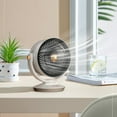 thumbnail image 4 of Portable Air Circulator Fan, Small Desk Fans for Bedroom, Night Light, Oscillating Table Fan USB Powered for Whole Room Home Office Kitchen, 4 of 6