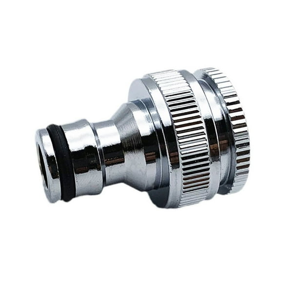 Chrome Brass Hose Tap Connector 3/4" 1/2" Threaded Garden Water Pipe Adapter