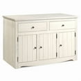 thumbnail image 4 of Bridge Brazil Wood Buffet Sideboard White Distressed | Furniture Dash, 4 of 5