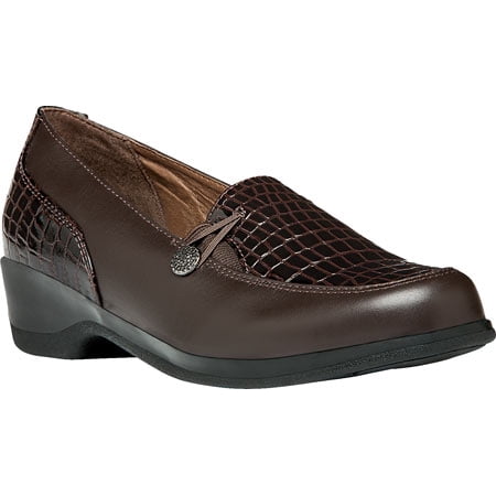 

Women s Propet Briana Croco Loafer Brown/Brown Croco Full Grain Leather 7 2A