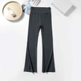 thumbnail image 5 of CONZONE Flared Pants for Big Girls Stretchy Thermal Pants for Girls Elastic Waist Cozy Fall Winter School Trousers Size 14-16 Years, 5 of 6