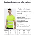 thumbnail image 4 of ZHaobin Fluorescent Yellow High Visibility Shirts Reflective Safety t-Shirt Long Sleeve Hi Vis Shirt Quick Dry Construction Work Wear (Orange long,XXL), 4 of 8