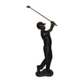thumbnail image 2 of Nifao Teen boy plays golf Bronze Statue – Outdoor Garden Decor Sculpture, 18"L x 13"W x 57"H, 2 of 14