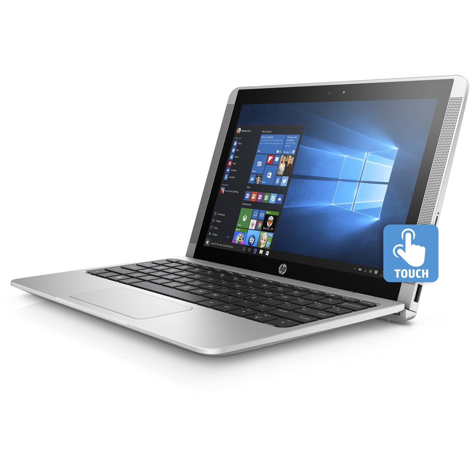 HP x2 10-p020nr 10.1" Laptop, Touchscreen, 2-in-1, Windows 10 Home, Intel Atom x5-Z8350 Processor, 2GB RAM, 32GB eMMC Drive - Walmart.com