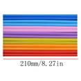 thumbnail image 3 of Multi Colors Plastic Drinking Straws, Disposable Wide-mouthed Large Straws, Individually Wrapped Large Wide Straw, 3 of 6