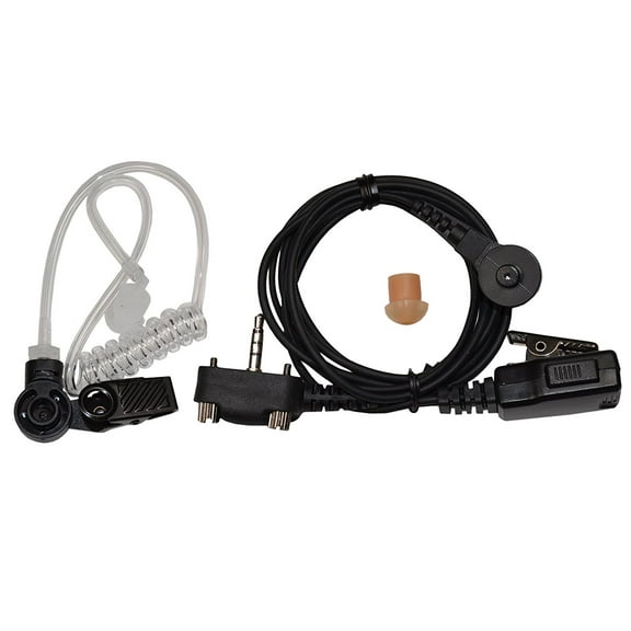 HQRP Acoustic Tube Earpiece Headset PTT Mic for Vertex Standard VX-132, VX-150, VX-160