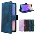 thumbnail image 5 of ELEHOLD For Samsung Galaxy A05 Leather Wallet Phone Case, Embossed Diamond Folio Flip Cover, Card Holder Cash Slot, Stand Support, Wrist Strap Lanyard -Blue, 5 of 10