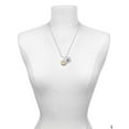 thumbnail image 3 of Delight Jewelry Silvertone Domed Music - Clarinet Silvertone Script Initial Disc - Q - Charm Necklace, 20"+3", 3 of 4