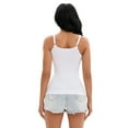 thumbnail image 2 of DARING DIVA Women's Adjustable Straps Tops No Trace Body Shaper Camisoles White XS, 2 of 6