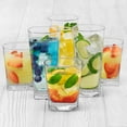 thumbnail image 2 of Libbey City Tumbler and Rocks Glass Set, Elegant Drinkware Glasses Set, Tall Drinking Glasses with Modern Lines, Dishwasher Safe Drinking Glasses Set of 16, 2 of 6