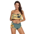 thumbnail image 2 of Ckdifva Girl Moon Stars Cat Womens High Waisted Bikini Set Two Piece Swimsuit Bathing Suits, 2 of 5