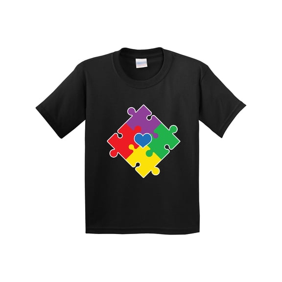 Inktastic Autism Awareness Month Puzzle Youth T-Shirt