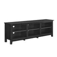 thumbnail image 5 of Woven Paths Open Storage TV Stand for TVs up to 80", Black, 5 of 15
