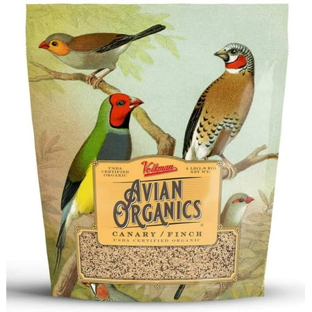 Volkman Avian USDA Certified Organic and Non GMO Bird Food for Canaries and Finch 4#