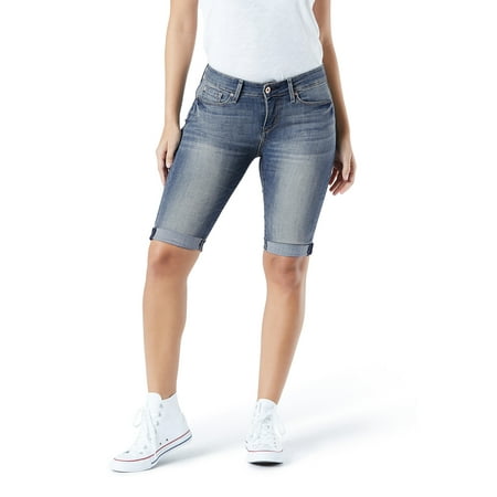 Women's Mid Rise Skinny Short (Best Shorts For Skinny Legs)
