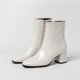 thumbnail image 2 of Dropshipping Otoño Mujer Moda Cuadrado Tacones altos Zapatos De Mujer Zapatos de charol blanco Botines Negro Mujer Zipper35 Gao Jinjia LED, 2 of 2