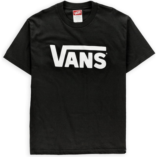 Vans Classic Logo Camiseta gráfica para hombre, gris, grande Vans Camiseta gráfica