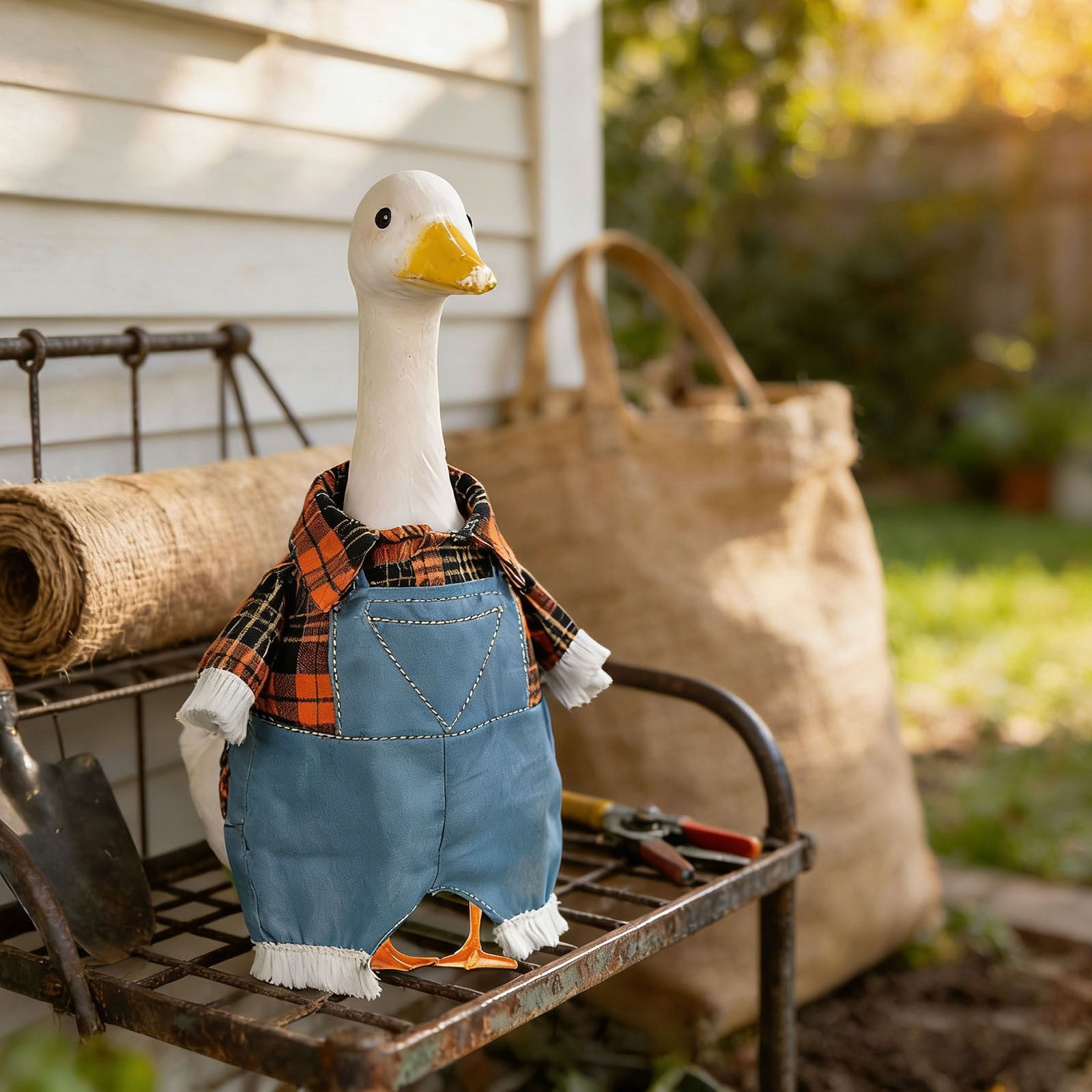 Porch Goose Outfits, for Daily Holiday Halloween, Thanksgiving, Christmas, St. Patrick's Day, Easter, 4th of July Goose Outfits for Patio Yard Garden Decor, Porch Goose Decorations