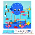 thumbnail image 1 of Wooden Slide Puzzle Toy Octopus Sliding Puzzle Matching Game Early Educational Montessori Toy Sensory Development Color Recognition Matching Blocks Toy, 1 of 9