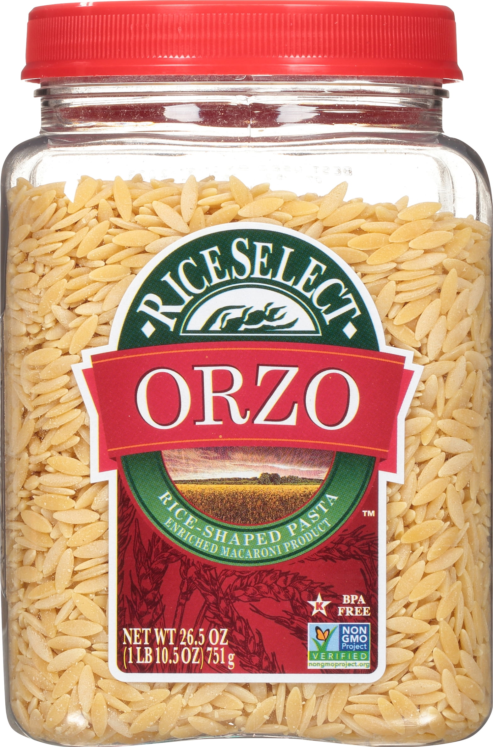 RiceSelect TriColor Orzo Pasta, 32 Oz