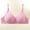 Pink, variant on Hrsba Womens Wireless Bra Maternity Nursing Bra Three Hook Closure Breathable Stretch Everyday Comfortable Bra