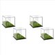 thumbnail image 1 of 4X Caja de Presentación de Golf Soporte de Golf de Acrílico Caja de Presentación Transparente Caja de Presentación Cuadrada con Base Verde, 1 of 7
