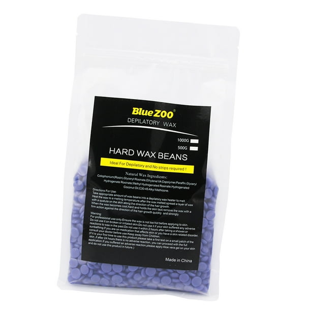 500g Frijoles de Cera Dura Que Enceran de Las 10 Del Retiro Del cabellero Del Del Cuerpo Sabor Lavanda Púrpura Colco Depilación con cera