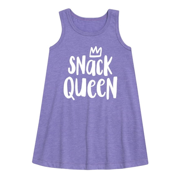 Instant Message - Snack Queen - Toddler & Youth Girls A-line Dress