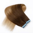 thumbnail image 2 of Tape in Human Hair Extensions Highlight Balayage Long Straight Soft hair, 2 of 6