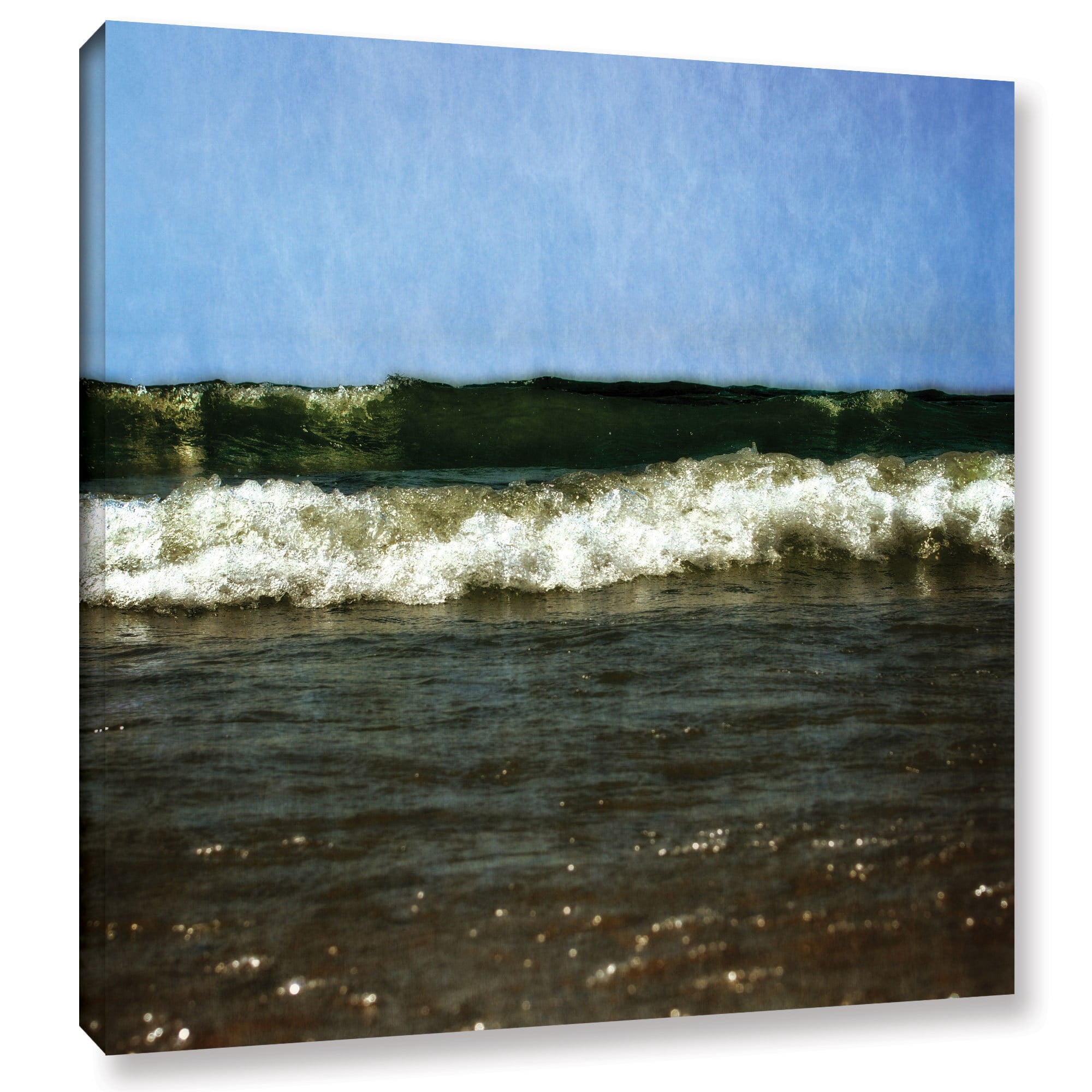 ArtWall Kevin Calkins "Waves Crash" Gallery-Wrapped Canvas