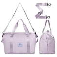 thumbnail image 2 of Bolsa de viaje Trifabricy para mujer, grande, impermeable, color morado, 2 of 7