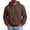 Brown, variant on Zivyakyron Fleece Hoodies for Men Athletic Long Sleeve Pullover Fall Loose Solid Men's Sweatshirts Workout Pink M