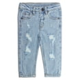 thumbnail image 1 of KIDSCOOL SPACE Jeans Bébé Garçons Filles, Denim Déchiré Doux Mignon, 1 of 7