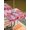 Pink HotPink White, variant on Outdoor Tablecloth with Umbrella Hole and Zipper, Valentine's Day Round Table Cloth 54 Inch Waterproof Tablecloth, Pink Love Gnomes Roses Romantic White Picnic Table Cover for Patio Camping