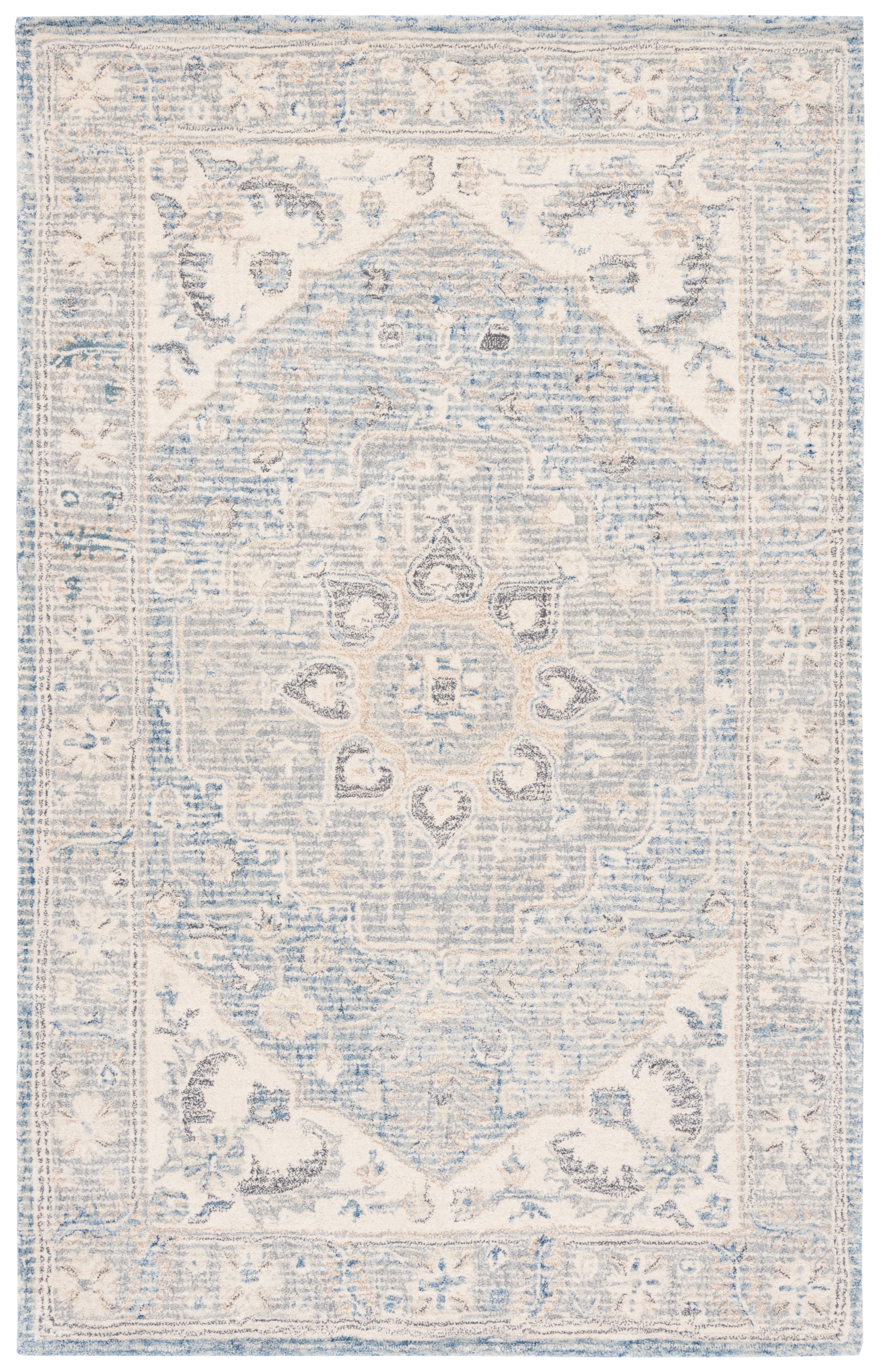 Safavieh Metro Marion Medallion Area Rug, Light Gray/Ivory, 4' x 6'