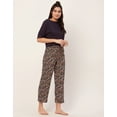 thumbnail image 3 of Moomaya Sleepwear, 2 Pc Night Suit For Women, Calf Length Capri Pants With Top, 3 of 9