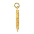 thumbnail image 2 of 14k Yellow Gold Solid Polished Finish 3-Dimensional Cruise Ship Charm Pendant, 2 of 4