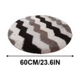 thumbnail image 2 of WIZUTIZ Reduced Price Area Rugs Clearance Mats for Bedroom Washable Rugs Throw Rugs Mat for Living Room Dorm Office Sofa Abstract Round Rug Pad Ultra Soft Shag Carpet Casual Cushion Pad 24 Inch, 2 of 4