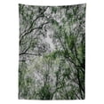 thumbnail image 3 of Ambesonne Scenery Tablecloth Rectangular Table Cover, Spring Season Jungle, 60"x90", Green, 3 of 4