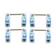 thumbnail image 3 of Estabilizadores atornillados de PCB 2U 6.25U Teclado mecánico Satélite Reemplazo 8 piezas para 104108 96, 3 of 4