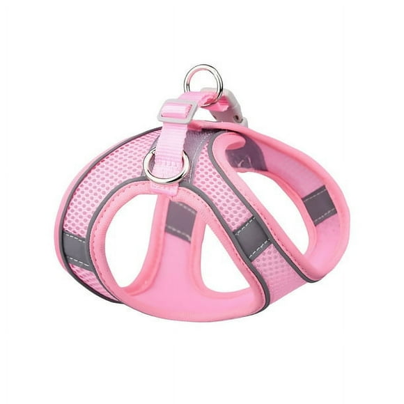 Harnais pour Chien Anti-Traction, Anti-Étranglement, Gilet Réfléchissant pour Animal, Harnais en Maille Respirante Ajustable pour Petits Chiens et Chats, Marche
