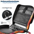 thumbnail image 4 of FORMRS Zipper Binder with Shoulder Strap 2-inch Ring 500 Sheet Capacity File Bag, Orange Abstract Floral, 4 of 5