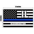 thumbnail image 2 of Bloomington IL Illinois McLean County Thin Blue Line Stealthy USA Flag - Honoring Law Enforcement Officers Flags - Blue Lives Matter Euro Decal Bumper Sticker 3M Vinyl 3" x 5", 2 of 3