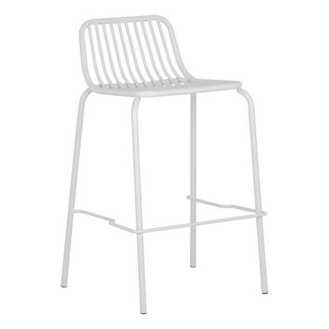 Brant House - Tabouret de Bar Extérieur Cyprès - Blanc (Lot de 2)