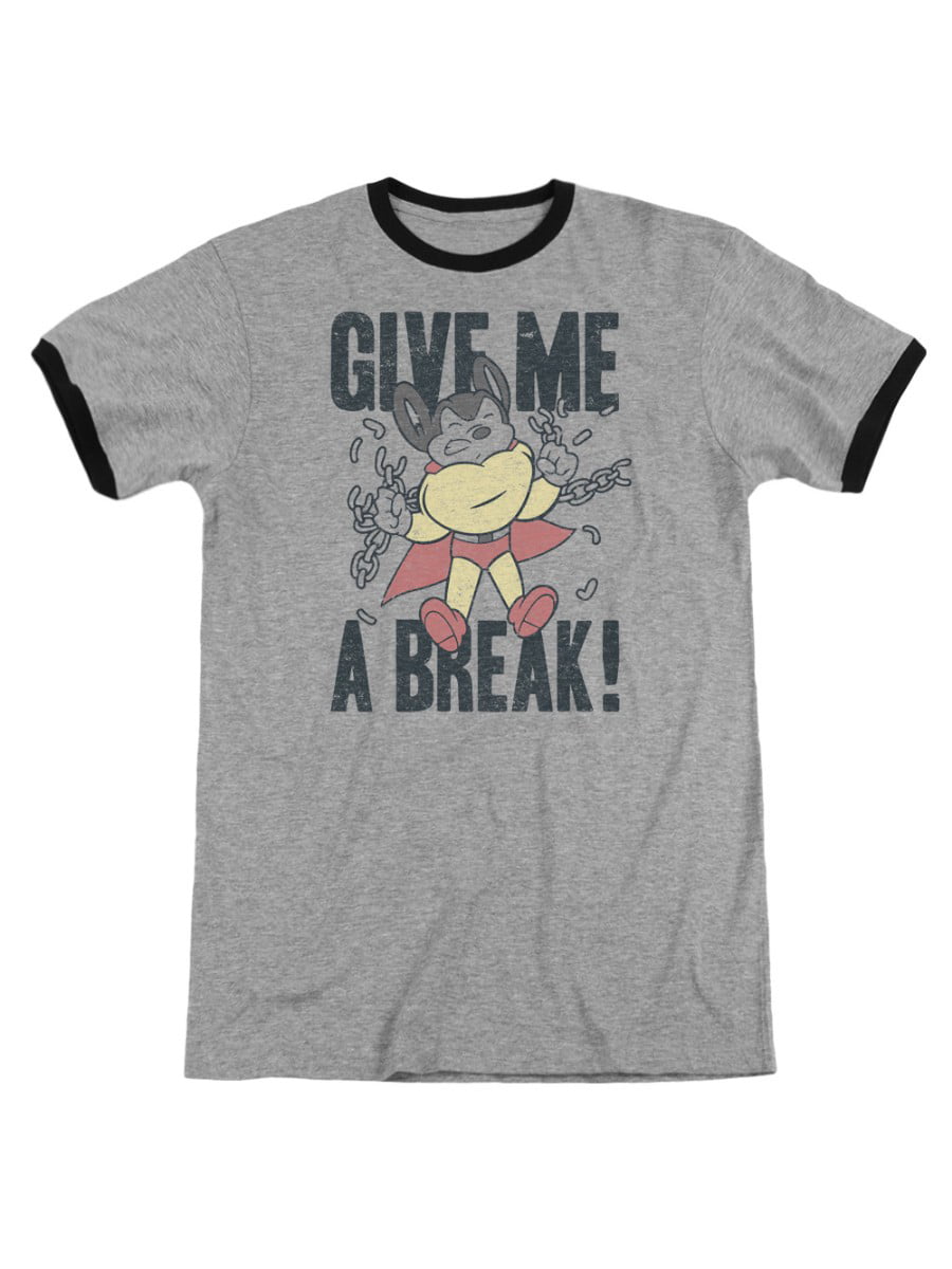 Mighty Mouse Give Me A Break Youth Long Sleeve T Shirt 